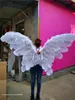 Dobra jakość Luksusowy strusia Biały Pióro Angel Wings Creative Wedding Birthday Bar Dekoracja rekwizytów sklep Wyświetlacz