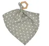 Ins-baby bibs saliv handduk nyfödda burp trasa djur blomma print bandana matning halsduk spädbarn tuggbara smycken lovey teether leksaker byp5043