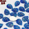 200pcs 10 14 mm Ab Drop Drop Rhinestones Grusek Kształt płaski koraliki żywice Kryształowe Kamienie Biżuteria Notatak ZZ25283P