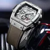 Onola Brand Luxury Classic Quartz Watch Lumious Tonneau Square Big Wristwatch Business Disigner For Man