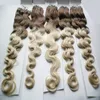 14" -24" Ombre Color Micro Loop Hair Extensions Body Wave Micro Bead Human Hair Remy Brazilian Beads Extensions 1G/1S