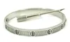 316L titanium staal liefde armbanden armbanden voor vrouwen luxe vol met cz steen armband puleiras liefde bangle heren mode-sieraden