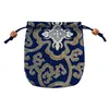 Damasco Sacchetti creativi Sacchetto per gioielli Borse con ricami in seta Bustina Bomboniere di buon auspicio Borse con coulisse Borsa con bracciale in stile cinese
