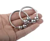 Stainless steel Cockrings glans ring with three beads ejection delay ejaculation products for men penis sex toys