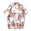Heren Shirt 2020 Zomer Hawaiiaanse Nieuwe Stijl Floral Print Katoen Pocket Button Revers Korte Mouw Fashion Casual Beach Shirt