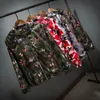 Mens Casual Camouflage Hoodie Jacket Autumn Butterfly Print Clothes Men 'S Hooded Windbreaker Coat Male Outwear Size S-3XL