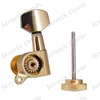 A set of 6pcs Gold Plated Locked Guitar Strings Tuning Pegs Tuners Machine Heads Tuning Buttons Accessories Parts