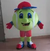 2019 Factory Bezpośrednia sprzedaż ręcznie robiona kolorowa maskotka piłka tenisowa piłka tenisowa dorośli Mascot Costume