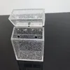 Färgglada Spot Akrylkristall Förvaring Box Cigarettväska Bärbar Skyddskal Innovativ Design Preroll Tobacco Rökhållare DHL Gratis