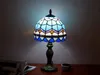 Amerikanska kreativa bordslampa tiffany färgade glas lampor vardagsrum matsal sovrum säng bar natt ljus dekorativa ljus