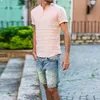 Men's Casual solid color Shirts top short sleeve black white boy trendy Blouse Homme Bohemian Tops Size S M L XL 2XL 3XL cott226u