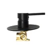 Ceiling mount brass black bath shower set bathroom suspended ceiling rain shower head single way water mixer faucet wall mounted