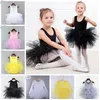 INS Tutu Robe Bébé Fille Robes De Danse Filles Ballet Jupes Couleur Unie Enfants Robe En Dentelle Bébé Performance Vêtements 11 Styles En Gros DHW3234