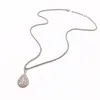 Luxe Diamant Pendentif Colliers Design De Mode Plein Strass Colliers Femmes D'or Argent Rose Fine Bijoux Amant Cadeau