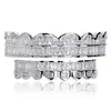 Ensemble de Baguettes de dents Grillz, haut et bas, couleur argent, bouche dentaire, Hip Hop, bijoux de mode rappeur, nouvelle remise, 7659347