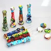 Tuyau à main en silicone multicolore de couleur, Joint de 14mm avec clous à quartz, tuyau en Silicone, plates-formes pétrolières, outils de dabber