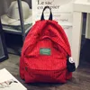 Designer-Backpack schoolbag women school backpack bags corduroy backpack teenage backpacks for girls feminine bagpack 440 Y18110201