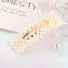 Fashion Women Hairs Clip Geometric Pearl Hair Jewelry Accessories Hairpins Alloy Metal Barrettes Girls Convenient Hairgrips