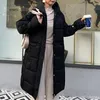 Abaixo de algodão com capuz casaco fashion 2019 nova moda de inverno longo casaco feminino