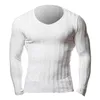 Dzianiny Tshirt Mężczyźni Slim Fit Sweter Casual Tee Koszulka Pullover V Neck Knitting T-shirt Moda Solid Warm Top Plus Size 3XL 2018