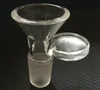 14mm 18mm Round Male Funnel Glass Bowl with Handle Cheap Smoking Bowl Tobacco for Water Bongs Rig Smoking Tools Accessories