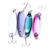 HENGJIA 50pcs Fishing Spoon Lures 6.5g 5cm spinner and spoon silver/Spinner multicoloured Hard Bait colorful metal baits