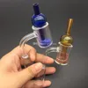 Новый Thermale Bnager с цветными Песками внутри Domeless Кварц Banger Nail с мужским / женской Полированным Совместным для стекла водопровод