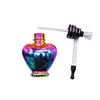 Narghilè Shisha Fumo Pipa ad acqua in vetro 135MM Alluminio Metallo Tabacco Olio Rig Cera Pipa ad acqua per fumare Tubi ad acqua Bong