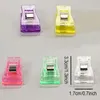 Clips en plastique de couleur mélangée support pour bricolage tissu couture artisanat tricot Portable Transparent sac Clips mode accessoires faits à la main BH2254 WCY