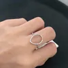 ANELLO nuziale a goccia in argento sterling 925 Set di scatole di alta qualità Fashon CZ Anelli a goccia con diamanti vuoti per le donne Gioielli regalo302s