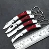 Promotion!!! Gift Folding Pocket Knife Wood Handle Key Chain Knife Utility EDC Tools Free Shipping