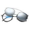 Marcos de gafas de diseñador de marca para hombre y mujer, clip completo, montura de gafas de marca de diseñador, lentes transparentes, montura de gafas TB710274q