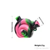 Viaggia bong snail a forma di acqua silicone pipa non tossica alimentare in silicone tacca piattano olio portatile a piattaforma siliconica acqua smussata con un gorgoglio b1383988