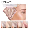 DHL Handaiyan Face Diamond Crystal Highlighting Pressed Powder Compact Brightening Powder Shimmer Complexion Bronzers Highlighters 5 Color