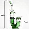 Bong colorato da 7,5 pollici per tubo dell'acqua in vetro DHL con ciotola in vetro Bong in vetro stile J Dab Rigs Oil Rig