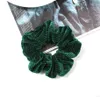 8 Color Women Girls Winter Velvet Cloth Elastic Ring Hair Ties Accessories Ponytail Holder Hairbands Rubber Band Scrunchies Christ9276952