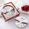 Gebak Tools "A Slice of Love" RVS Pizzasnijder in Miniatuur Pizza Box Baby Douche Geschenken Bruiloft Gunsten KDJK2003