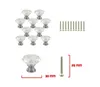 10pcs / set 30mm diamant forme conception cristal verre boutons placard tiroir tirer armoires de cuisine porte armoire poignées matériel Crysta323G