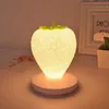 Aardbei lamp kwekerij led schattige nachtlampje voor kinderen, kinderbed kleur veranderende lamp, 3 modi touch, voor babykwekerij decoraties cadeau