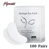 100Pairs/Pack Eye Care Pad Hydrating Eye Tip Sticks envolve manchas não tecidas sob as almofadas Gel Patches Your Label