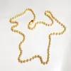 Lot 5 stks in Bulk Stianless Steel Gold Fashion Beads Beaded Collier 3mm 18-32 '' Dames Heren Sieraden