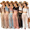 Nouvelles femmes Bikini Sex Coupte Tassel Hips Robe Beach Robe Blouse Vente chaude Plack Style Wind Swimsuits Blouse 929