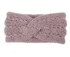 Women Lady virkning Knut pannband turban stickat huvud wrap hårband vinterörat varmare hårband tillbehör5415524