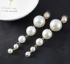 Fashion Long Pearl Stud Earrings Bridal Simple Jewelry For Women Girl Wedding Party Club Accessories Decor