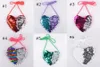 6 Styles Sequins Loving Heart Kids Shoulder Coin Bags Baby Girls Mini Messenger Bag Cartoon Coin Purse Children Purse Valentine Bags M997