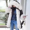 Kvinnor Långärmade Faux Coat Vinterjacka Parka Hooded Fishtail Overcoat Abrigos Mujer Invierno 2019 Winter Coat Women1