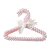 Appendiabiti per vestiti con fiocco in perline di perle di plastica Matrimonio per bambini Bambini Scaffale per riporre lo spazio salvaspazio