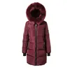 겨울 긴 재킷 여성 슬림 따뜻한 디자이너 후드 여성 코트 우아한 면화 캐주얼 기본 재킷 여성 아웃복 KLD1268 Y190827