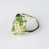 Nieuwe aankomst Creatieve Dragonfly Green Ring For Women Sieraden Olive Green Stone Rings Cubic Zirkon Rings4786202