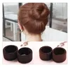 Damskie Włosy Pączek Styling Bun Maker Francuski Twist Fold Wrap Magic Roll Pierścień Magiczne Klipy Włosów Bun Włosów Bun Czarne Kobiety